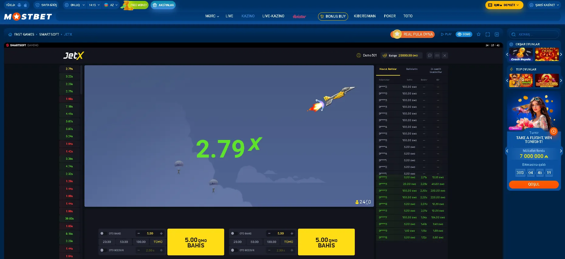 Populyar slot maşınları və sürətli oyunlar